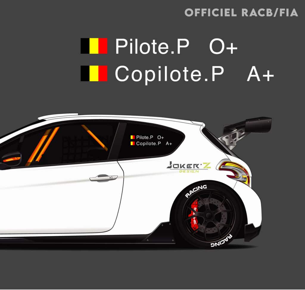 Stickers Pilote/Copilote